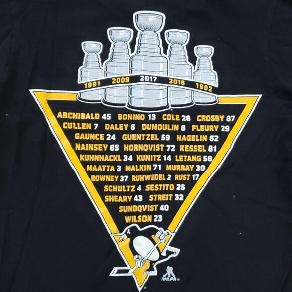 REEBOK 2017 STANLEY CUP PENGUINS TEE SIZE SMALL - Picture 5 of 5